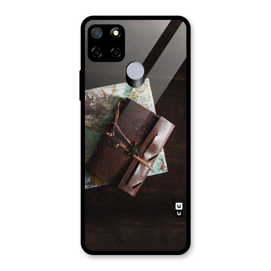 Map Journal Glass Back Case for Realme Narzo 20