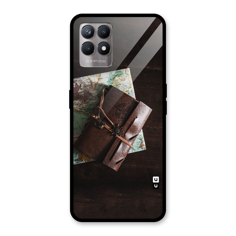 Map Journal Glass Back Case for Realme Narzo 50