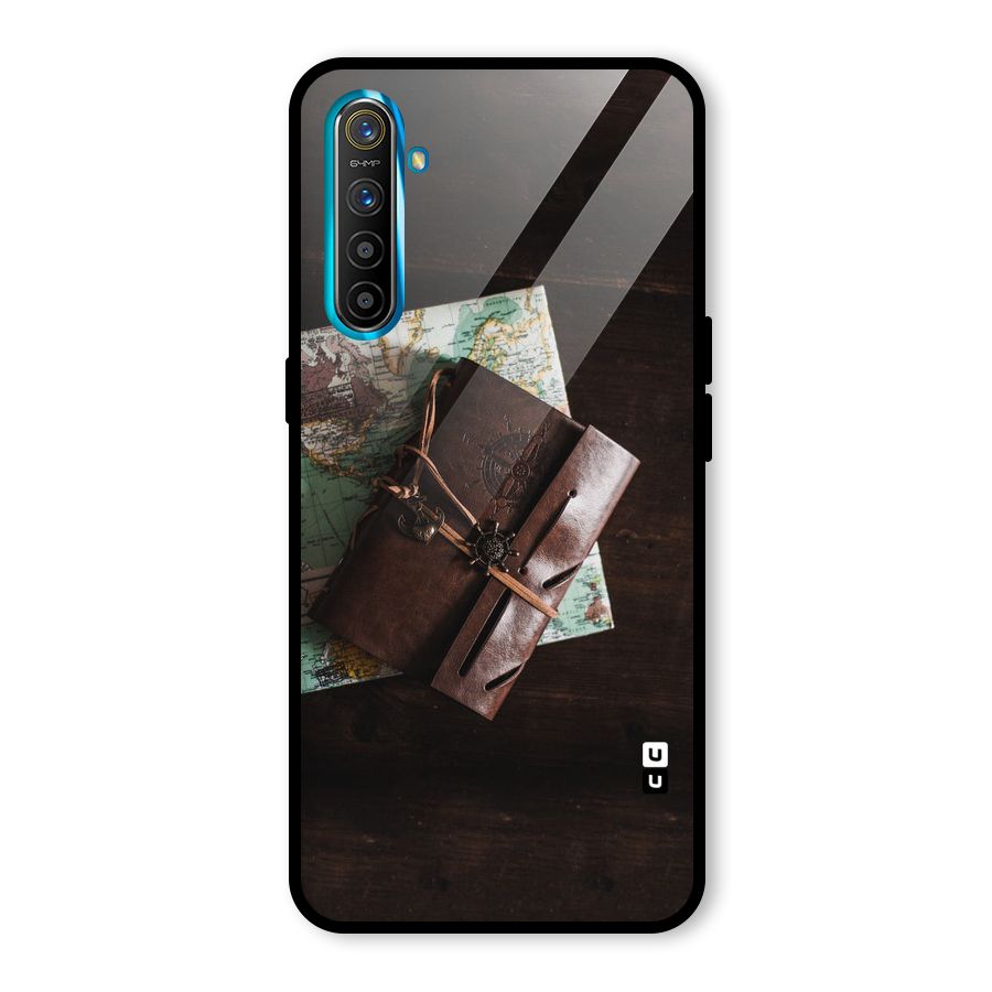 Map Journal Glass Back Case for Realme X2