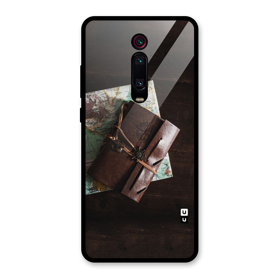 Map Journal Glass Back Case for Redmi K20