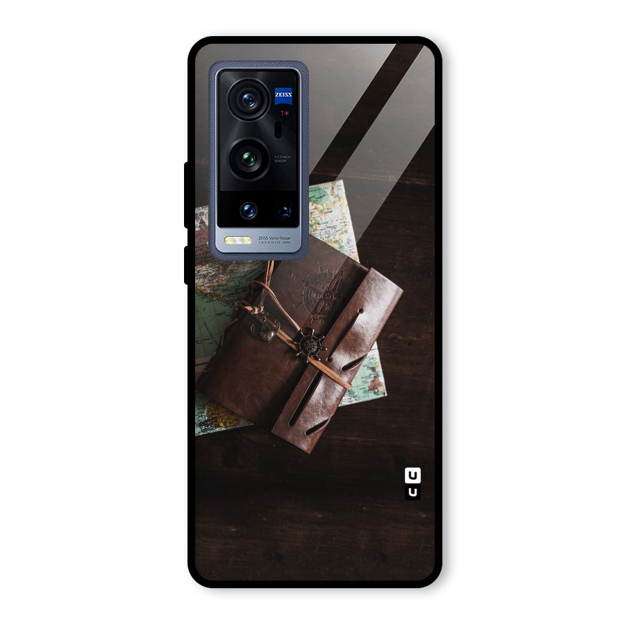 Map Journal Glass Back Case for Vivo X60 Pro Plus