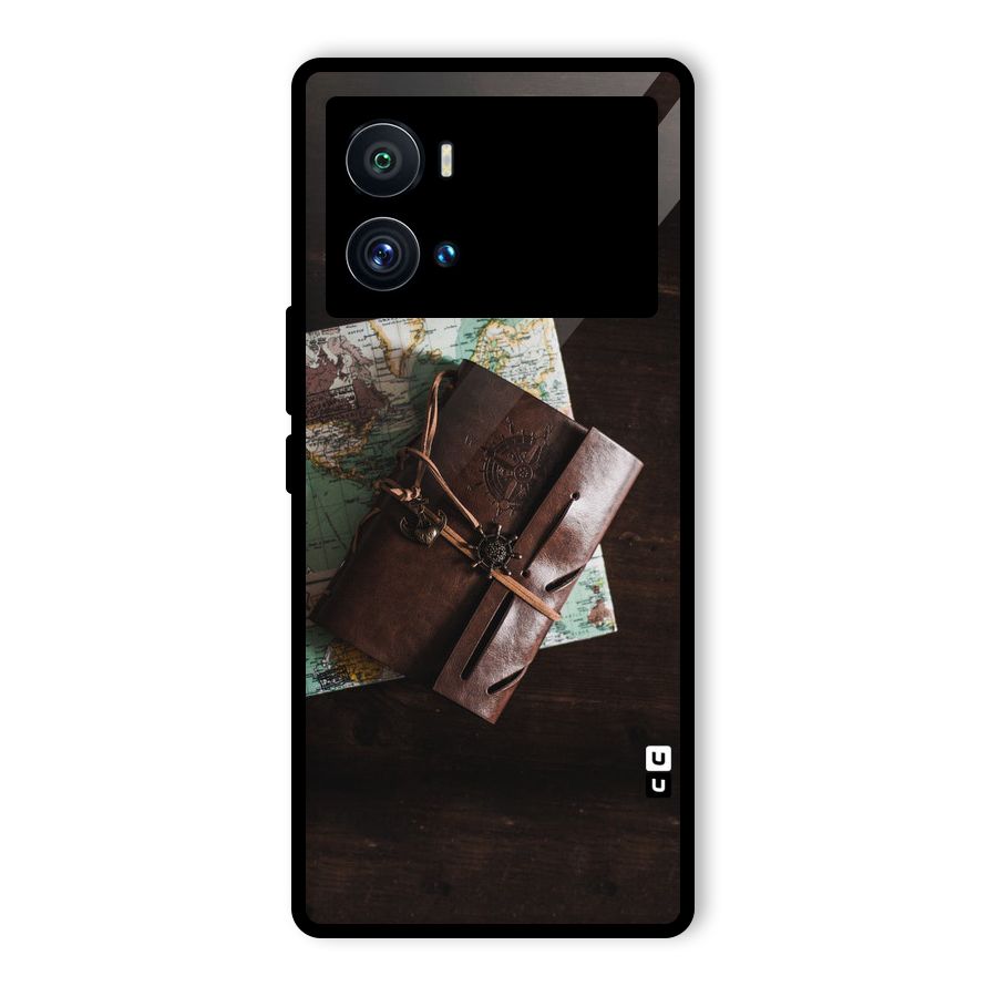 Map Journal Glass Back Case for Vivo iQOO 9 Pro