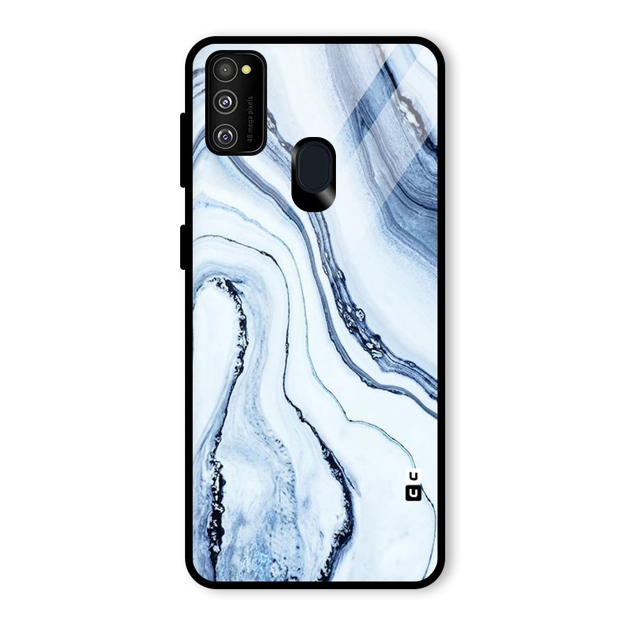 Marble Awesome Glass Back Case for Galaxy M30s