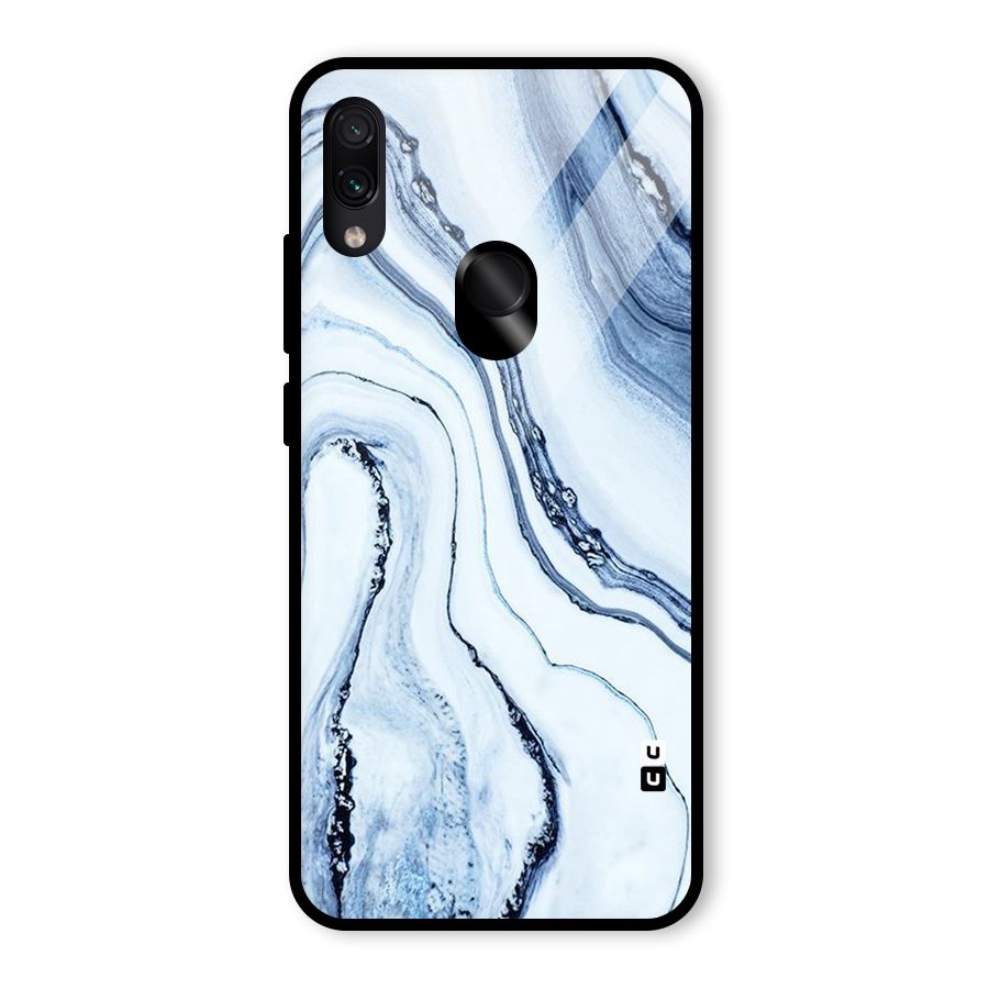 Marble Awesome Glass Back Case for Redmi Note 7 Pro