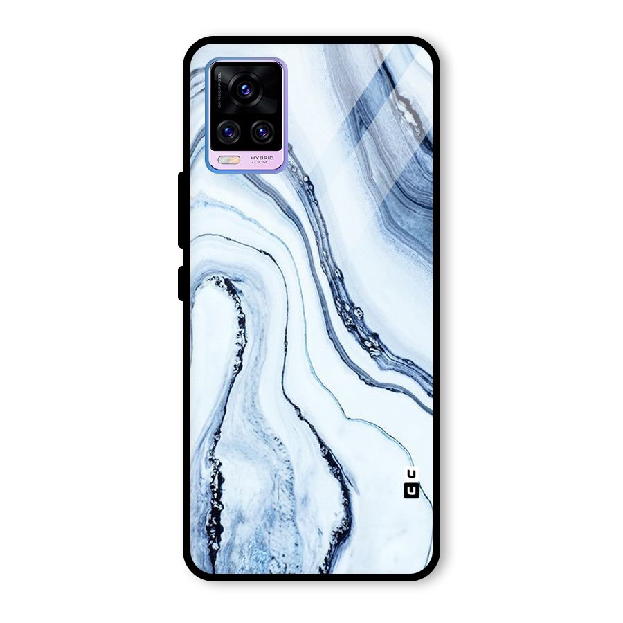 Marble Awesome Glass Back Case for Vivo V20 Pro