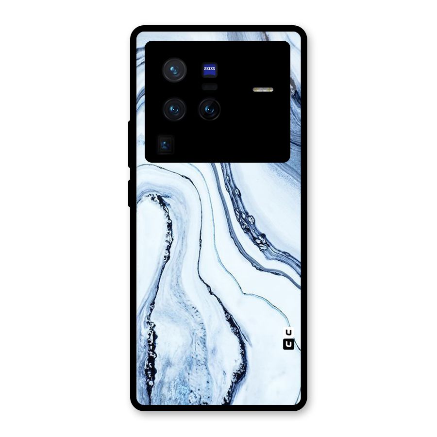 Marble Awesome Glass Back Case for Vivo X80 Pro