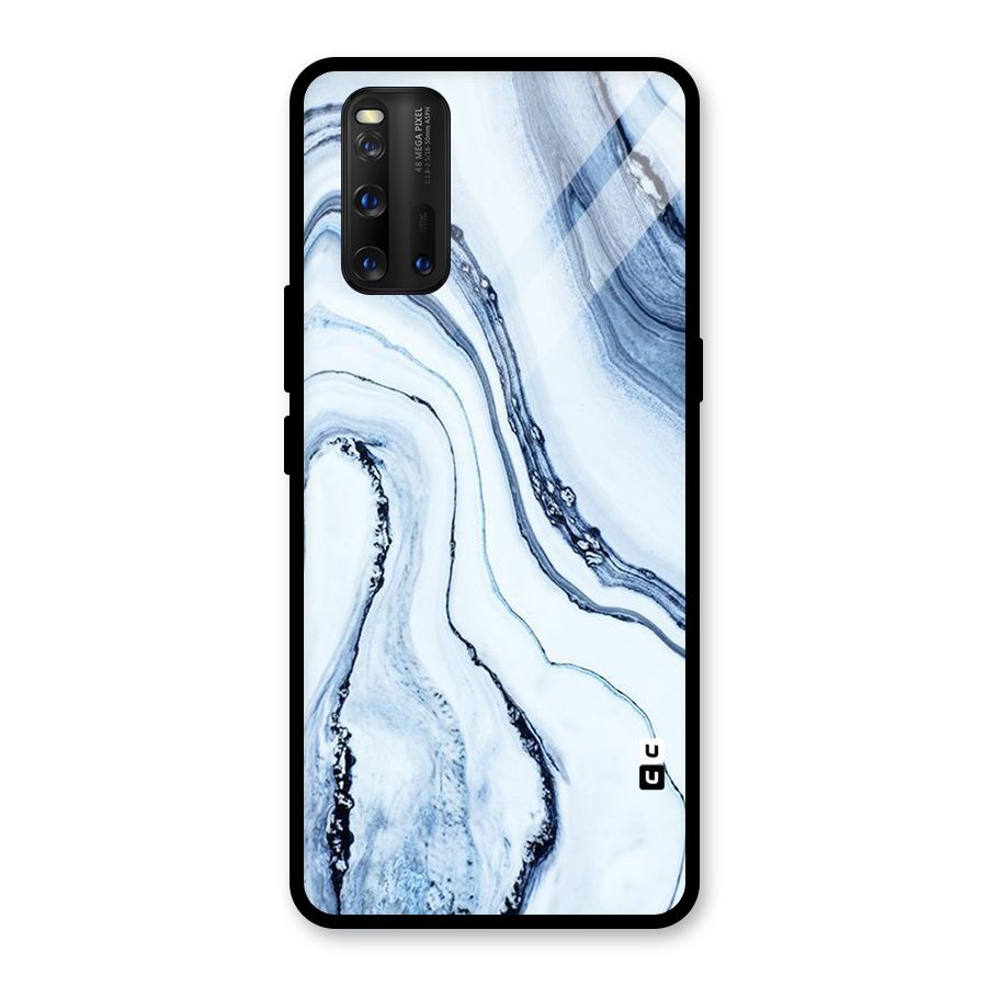 Marble Awesome Glass Back Case for Vivo iQOO 3