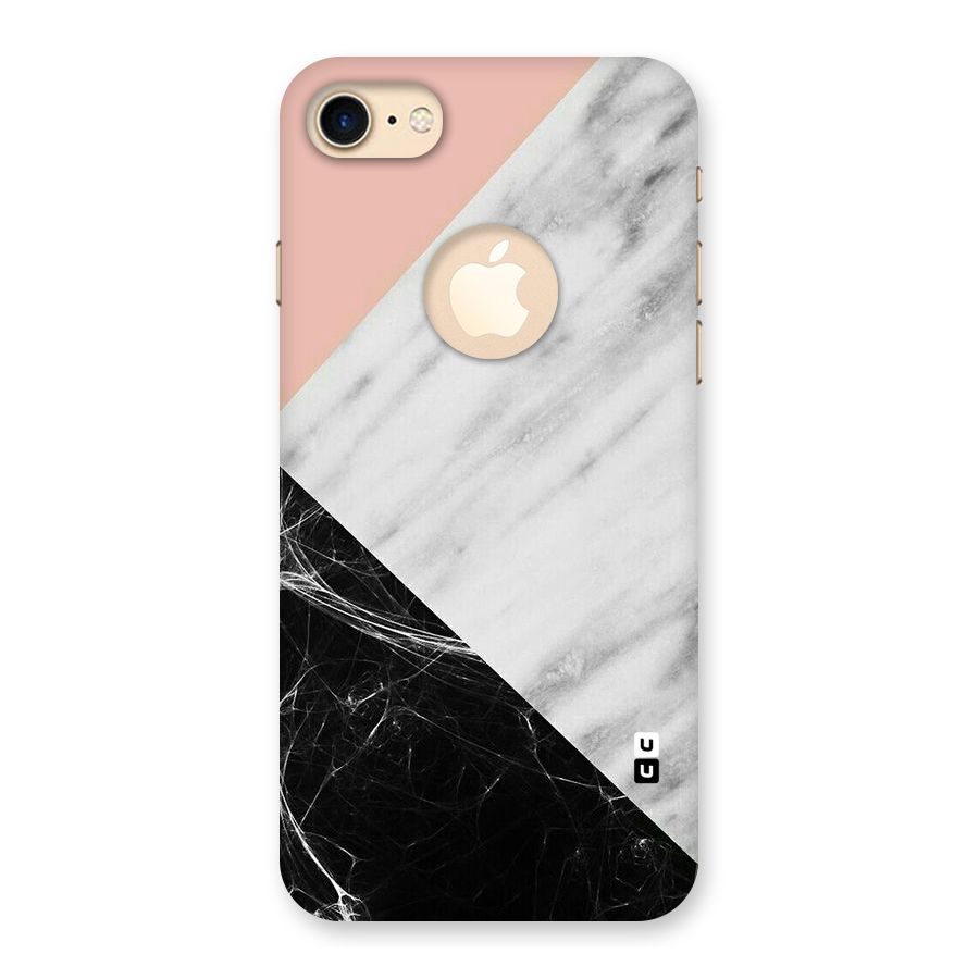 Marble Cuts Back Case for iPhone 7 Logo Cut