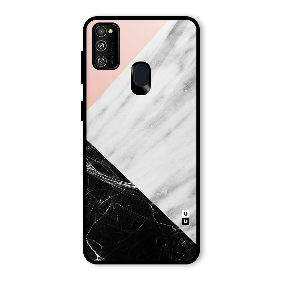 Marble Cuts Glass Back Case for Galaxy M30s