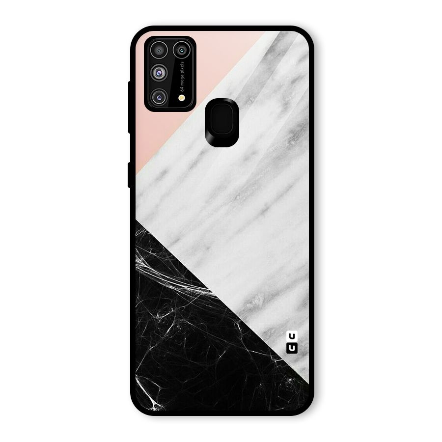 Marble Cuts Glass Back Case for Galaxy M31