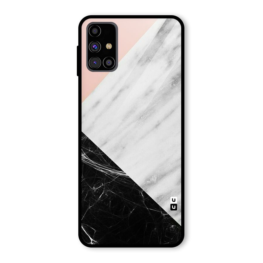 Marble Cuts Glass Back Case for Galaxy M31s