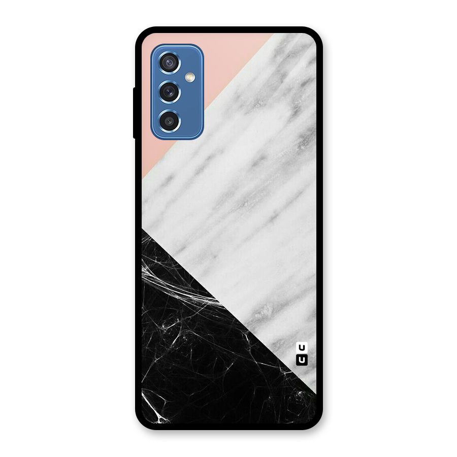 Marble Cuts Glass Back Case for Galaxy M52 5G
