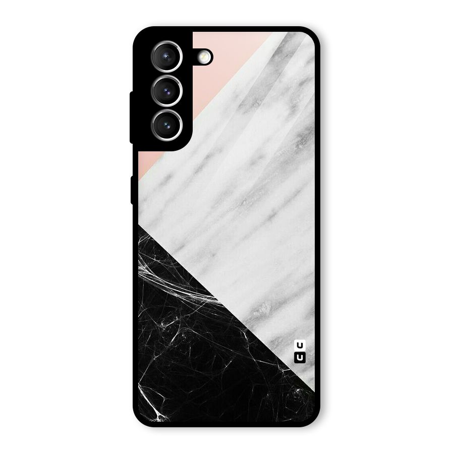 Marble Cuts Glass Back Case for Galaxy S21 5G