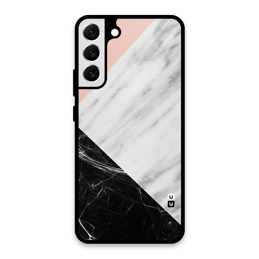 Marble Cuts Glass Back Case for Galaxy S22 Plus 5G