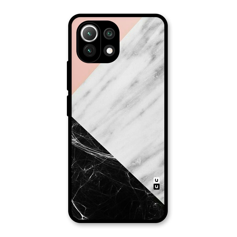 Marble Cuts Glass Back Case for Mi 11 Lite