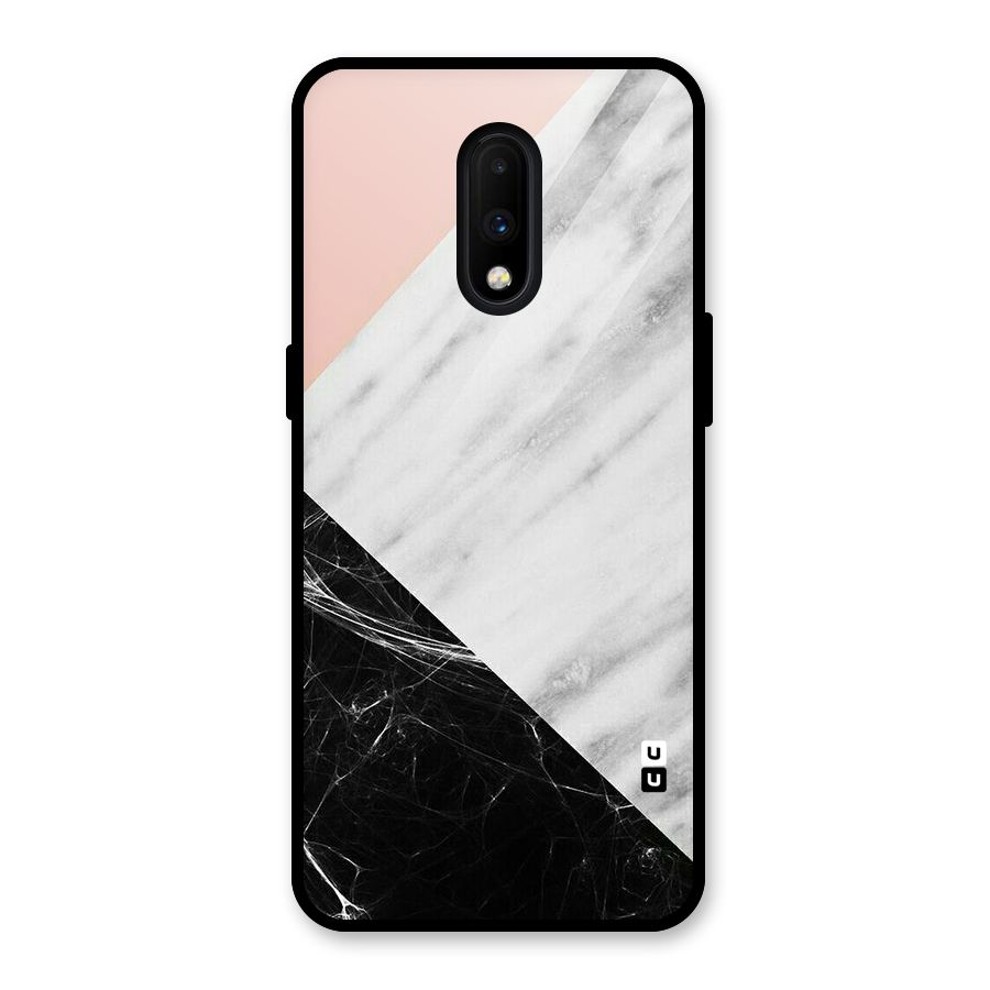 Marble Cuts Glass Back Case for OnePlus 7