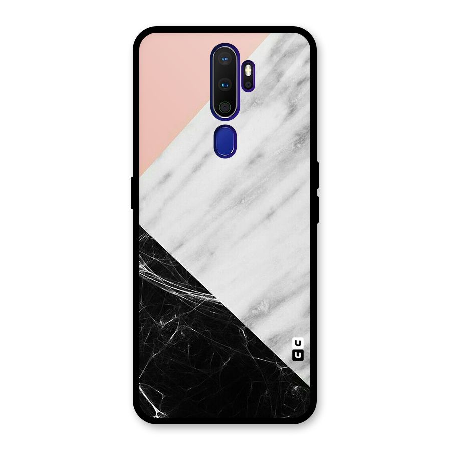 Marble Cuts Glass Back Case for Oppo A9 (2020)