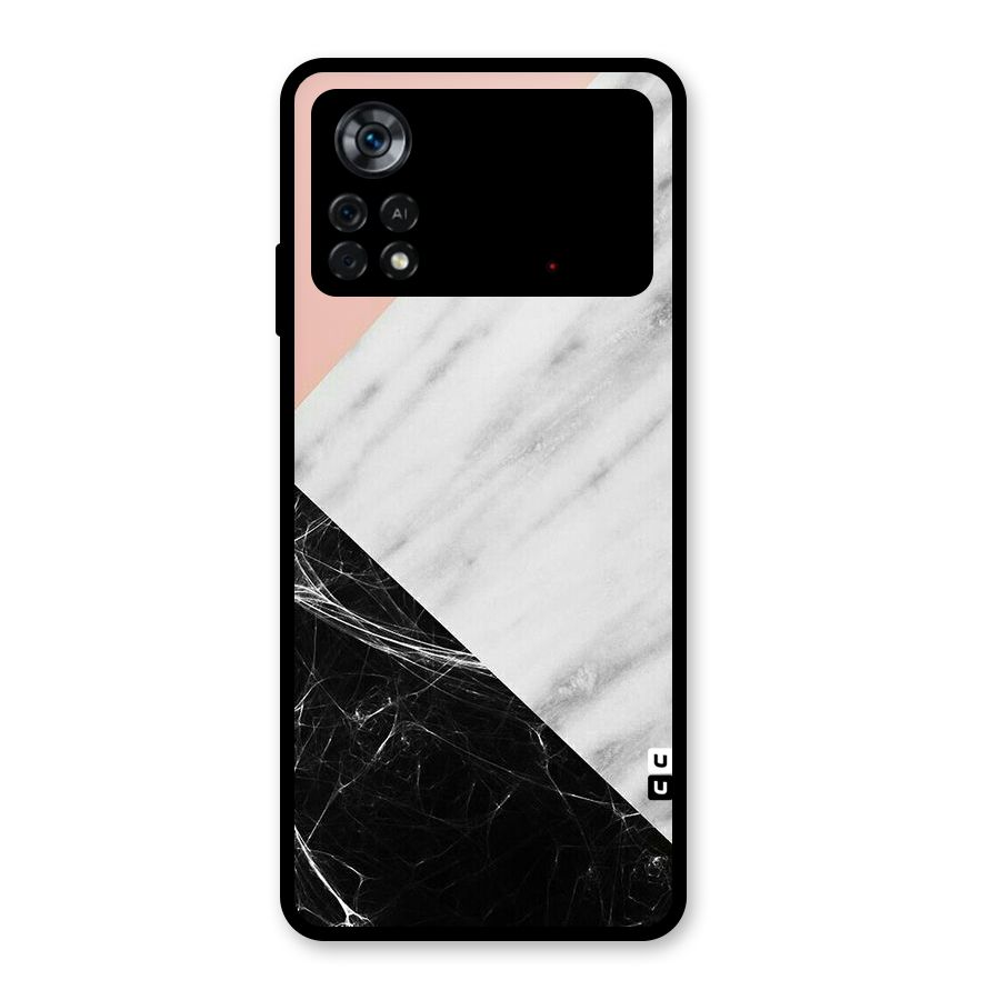 Marble Cuts Glass Back Case for Poco X4 Pro 5G