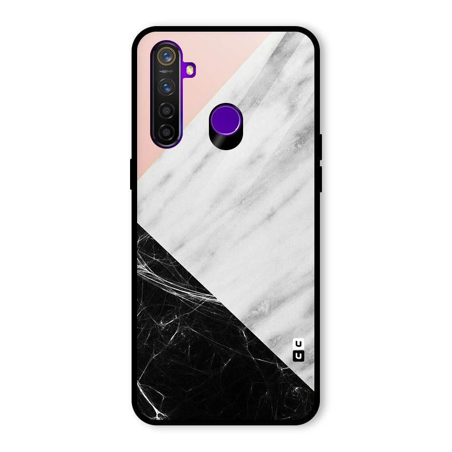 Marble Cuts Glass Back Case for Realme 5 Pro