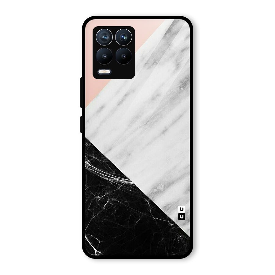 Marble Cuts Glass Back Case for Realme 8