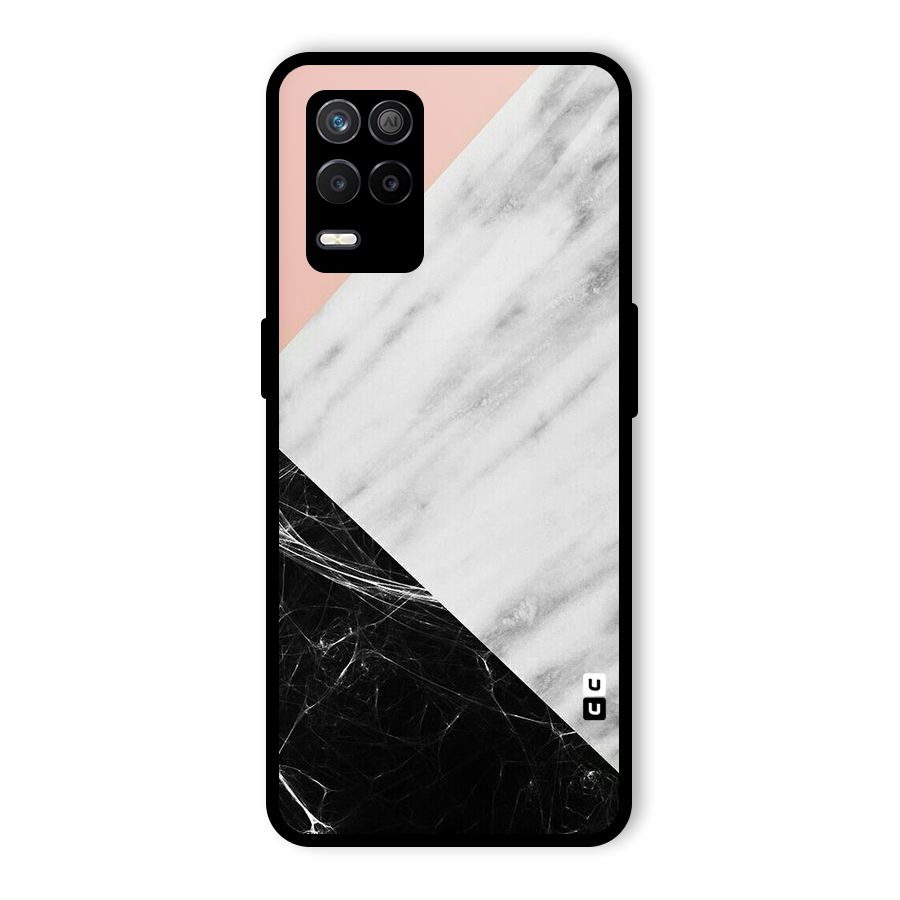 Marble Cuts Glass Back Case for Realme 8 5G