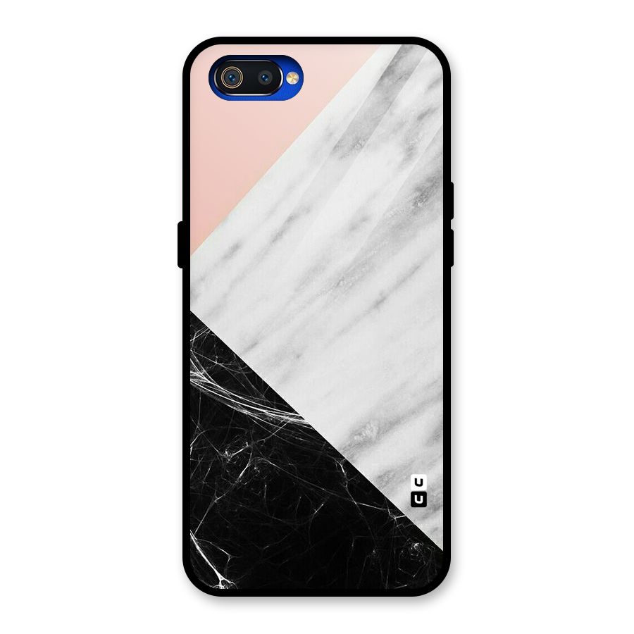 Marble Cuts Glass Back Case for Realme C2