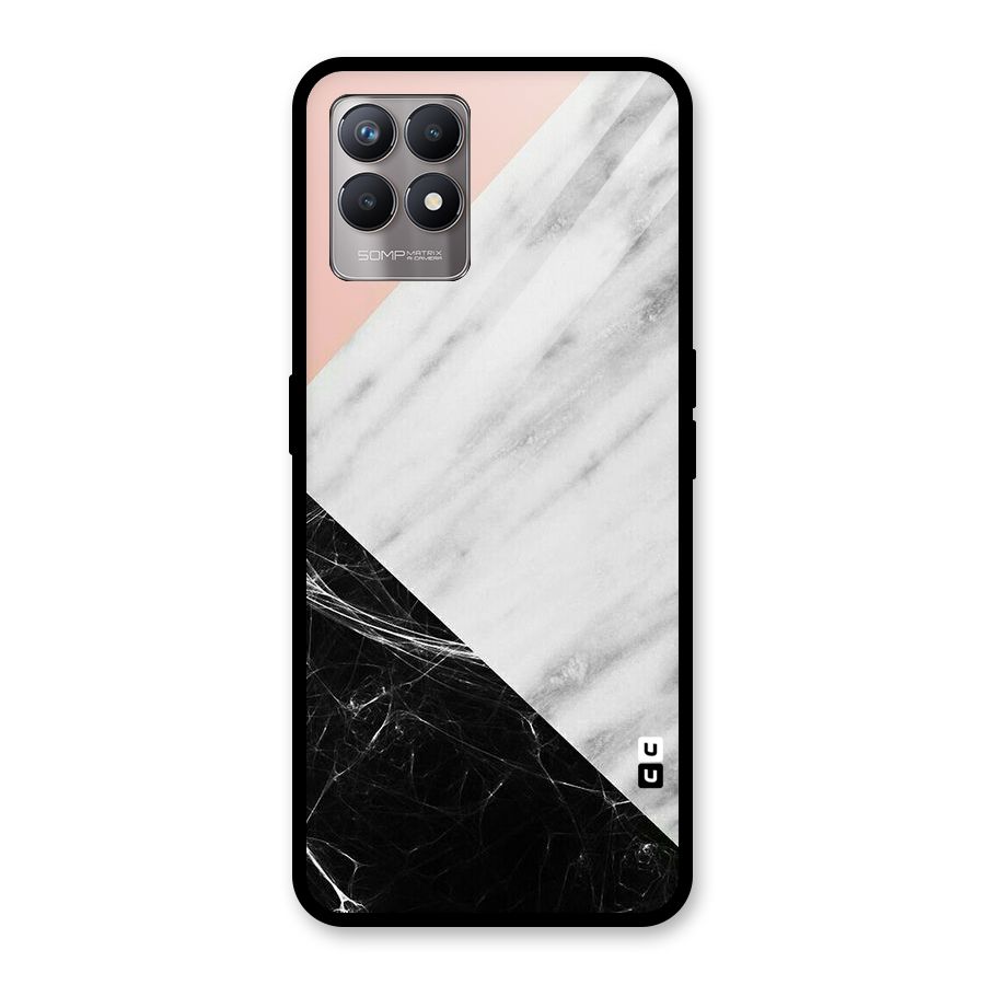 Marble Cuts Glass Back Case for Realme Narzo 50