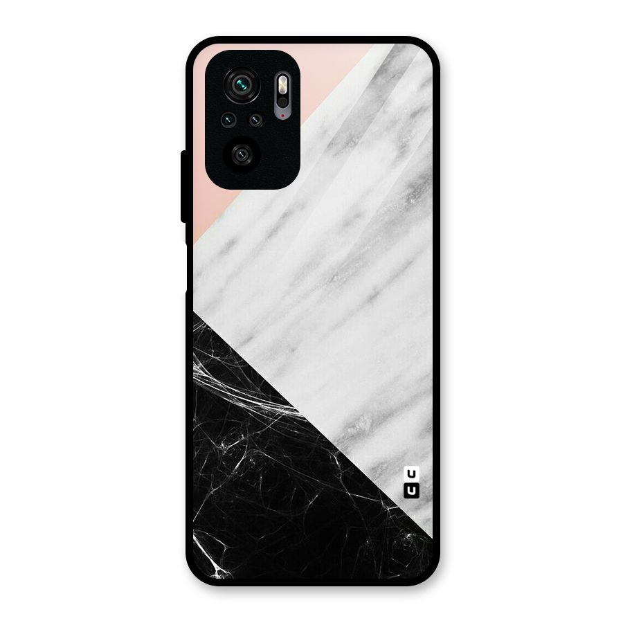 Marble Cuts Glass Back Case for Redmi Note 10S