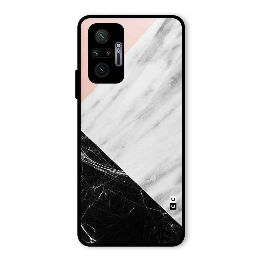 Marble Cuts Glass Back Case for Redmi Note 10 Pro