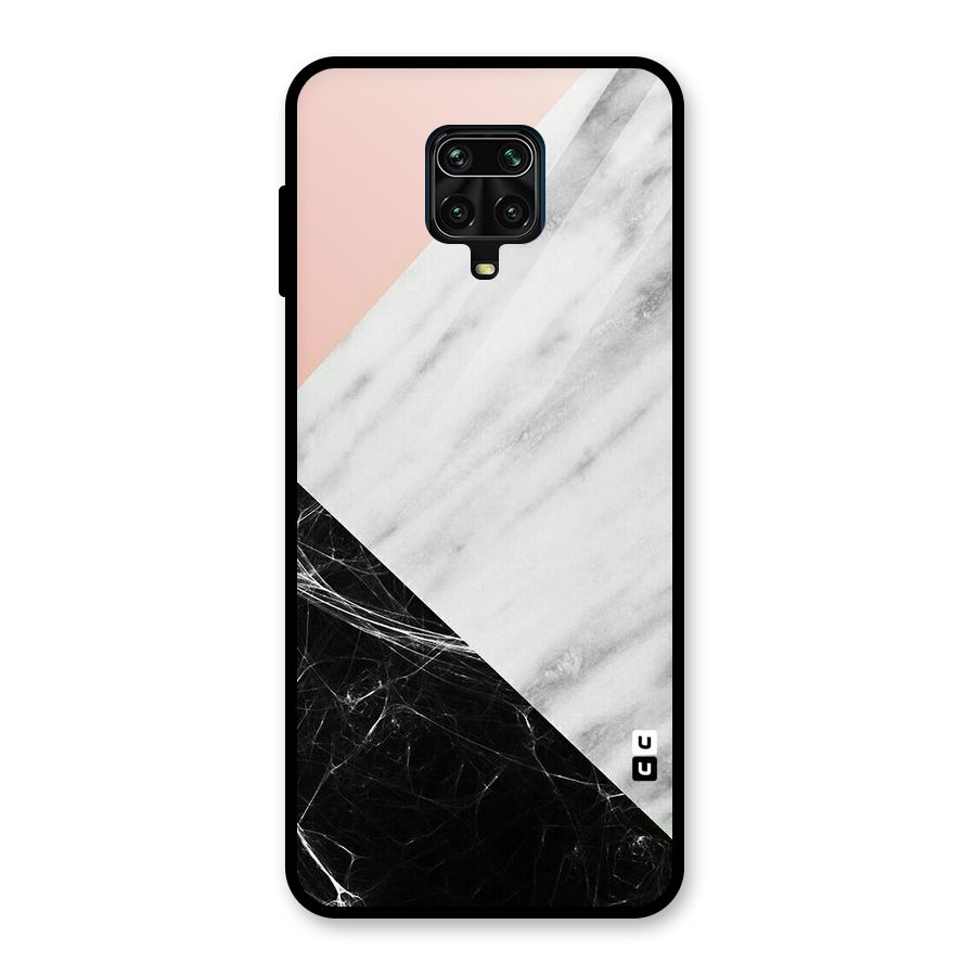 Marble Cuts Glass Back Case for Redmi Note 9 Pro