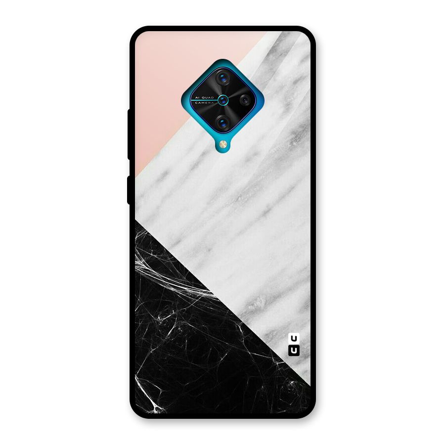 Marble Cuts Glass Back Case for Vivo S1 Pro