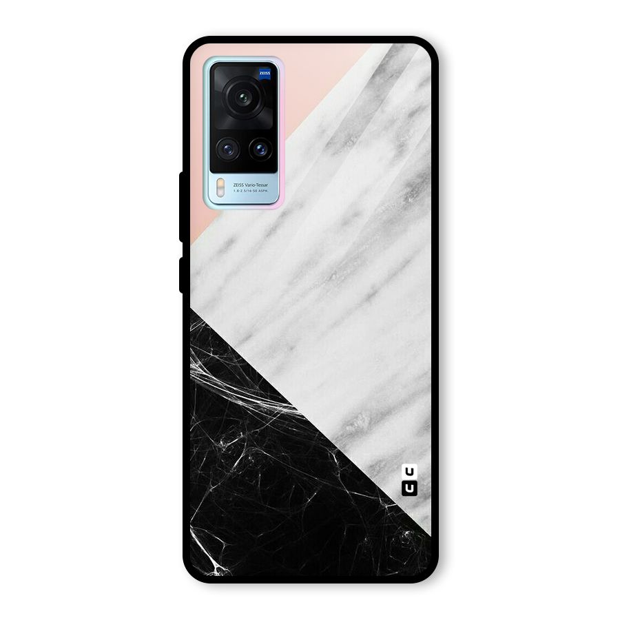Marble Cuts Glass Back Case for Vivo X60