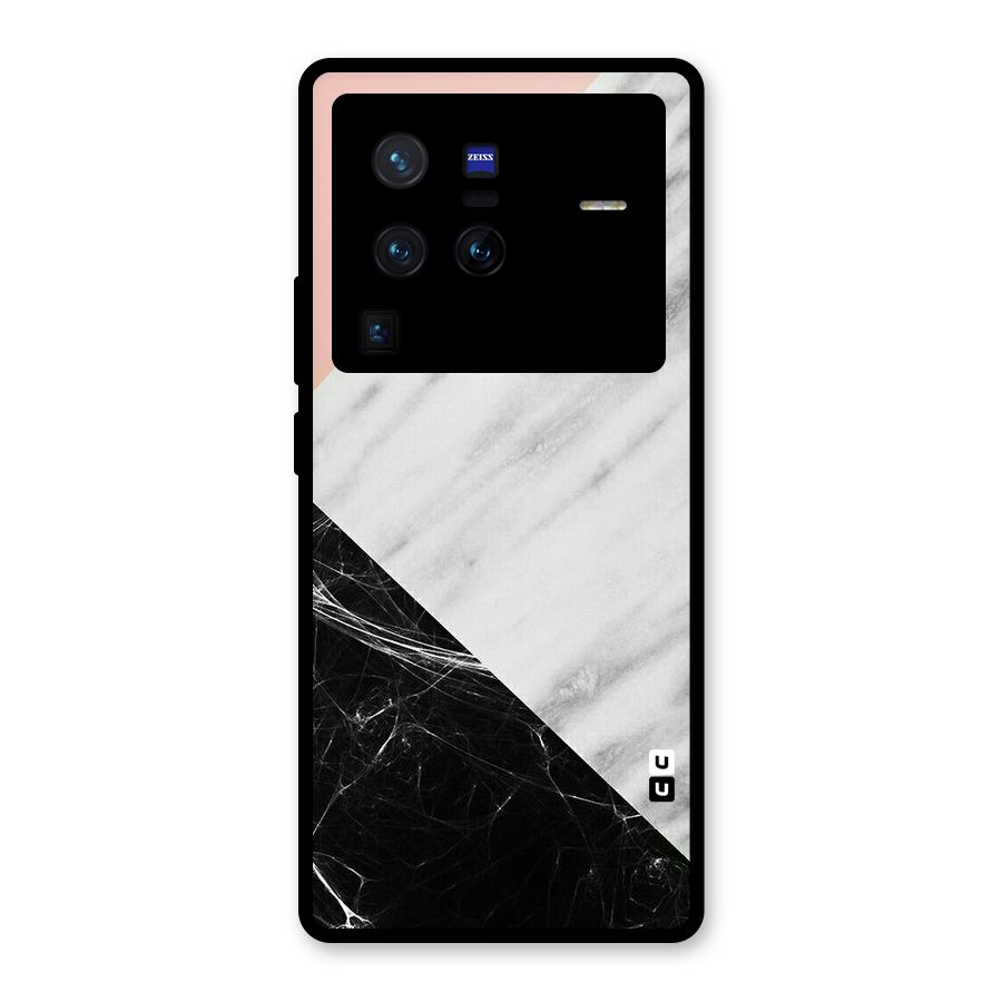 Marble Cuts Glass Back Case for Vivo X80 Pro