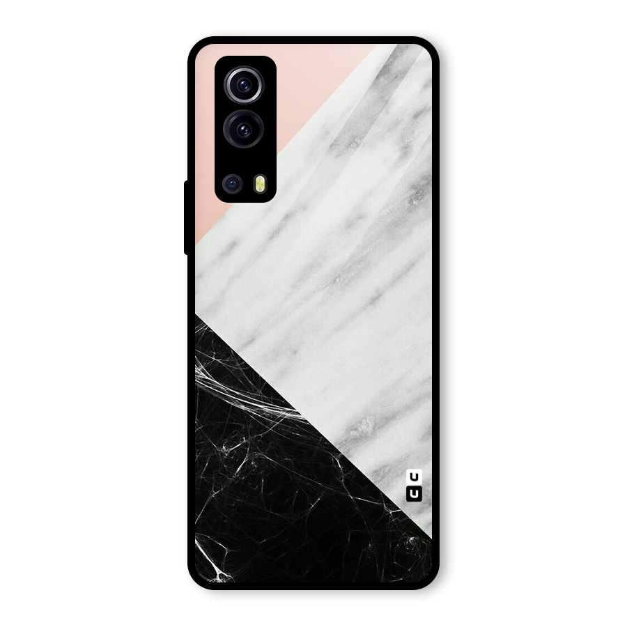Marble Cuts Glass Back Case for Vivo iQOO Z3
