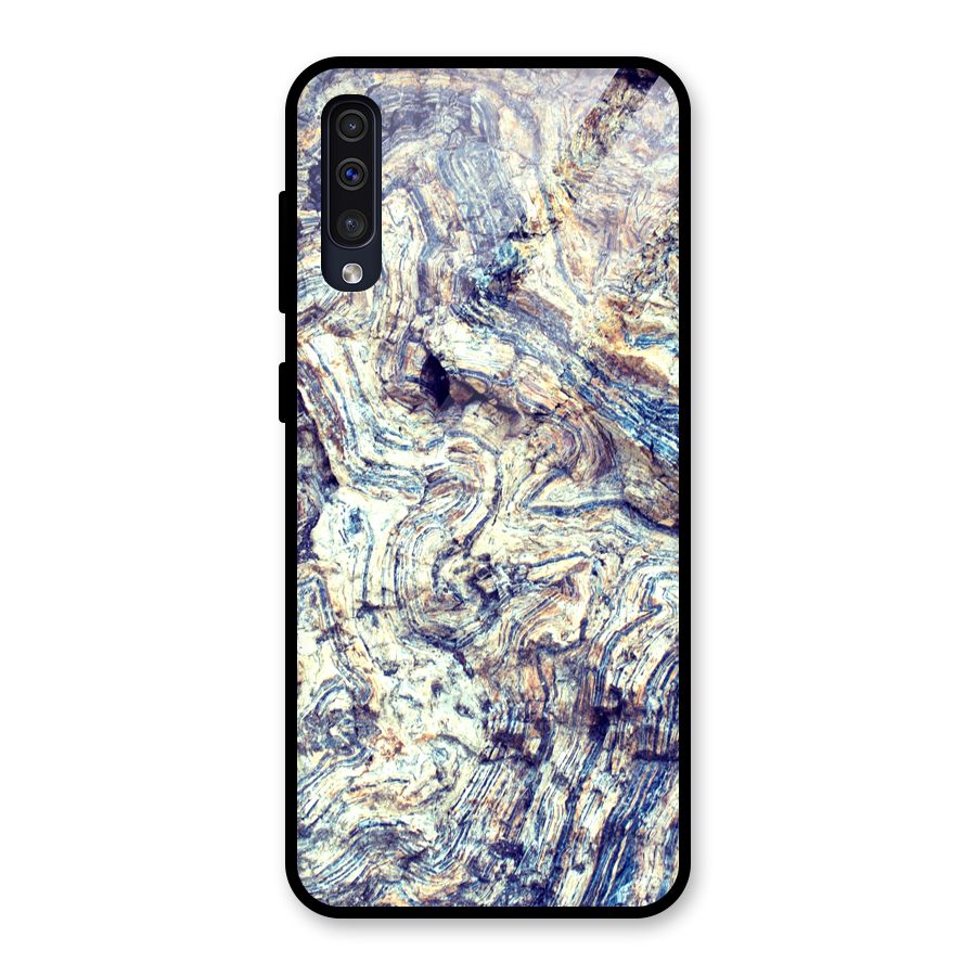 Marble Pattern Glass Back Case for Galaxy A50