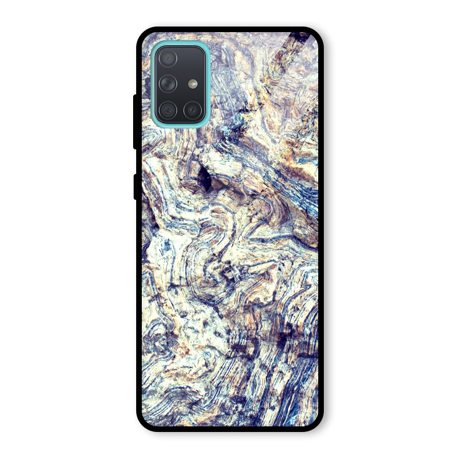 Marble Pattern Glass Back Case for Galaxy A71