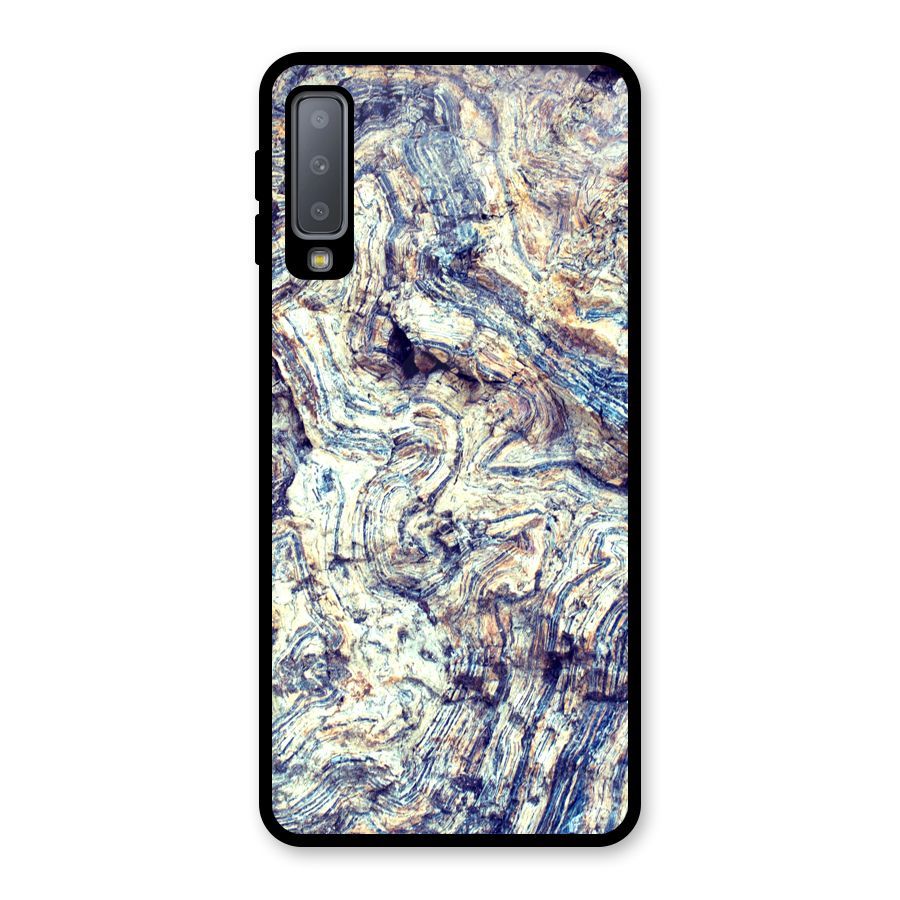 Marble Pattern Glass Back Case for Galaxy A7 (2018)