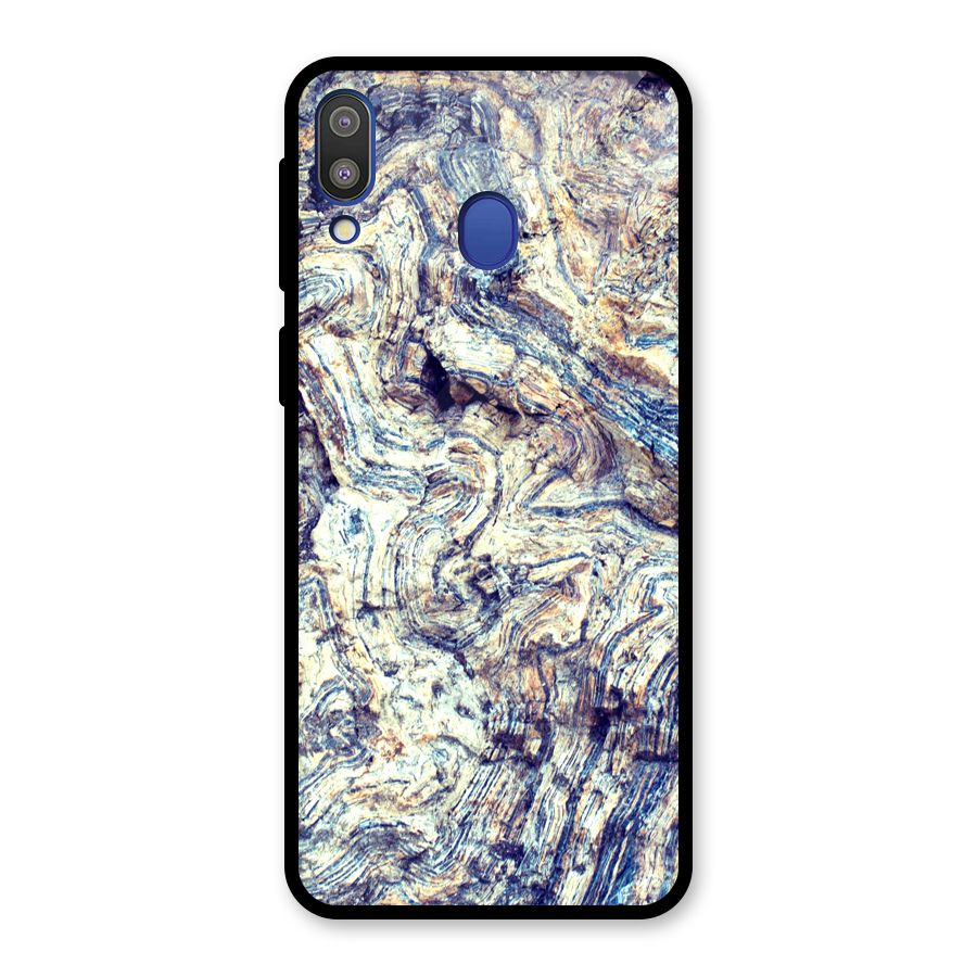 Marble Pattern Glass Back Case for Galaxy M20