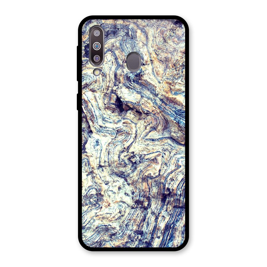 Marble Pattern Glass Back Case for Galaxy M30