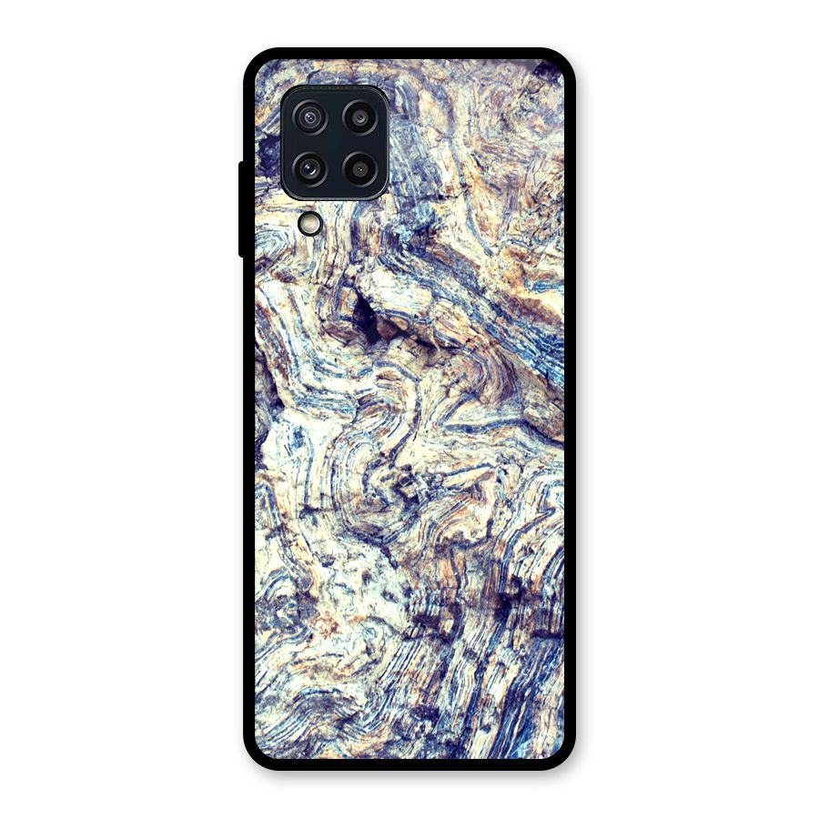 Marble Pattern Glass Back Case for Galaxy M32