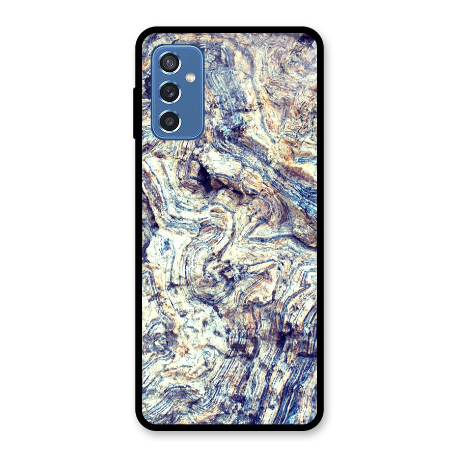 Marble Pattern Glass Back Case for Galaxy M52 5G