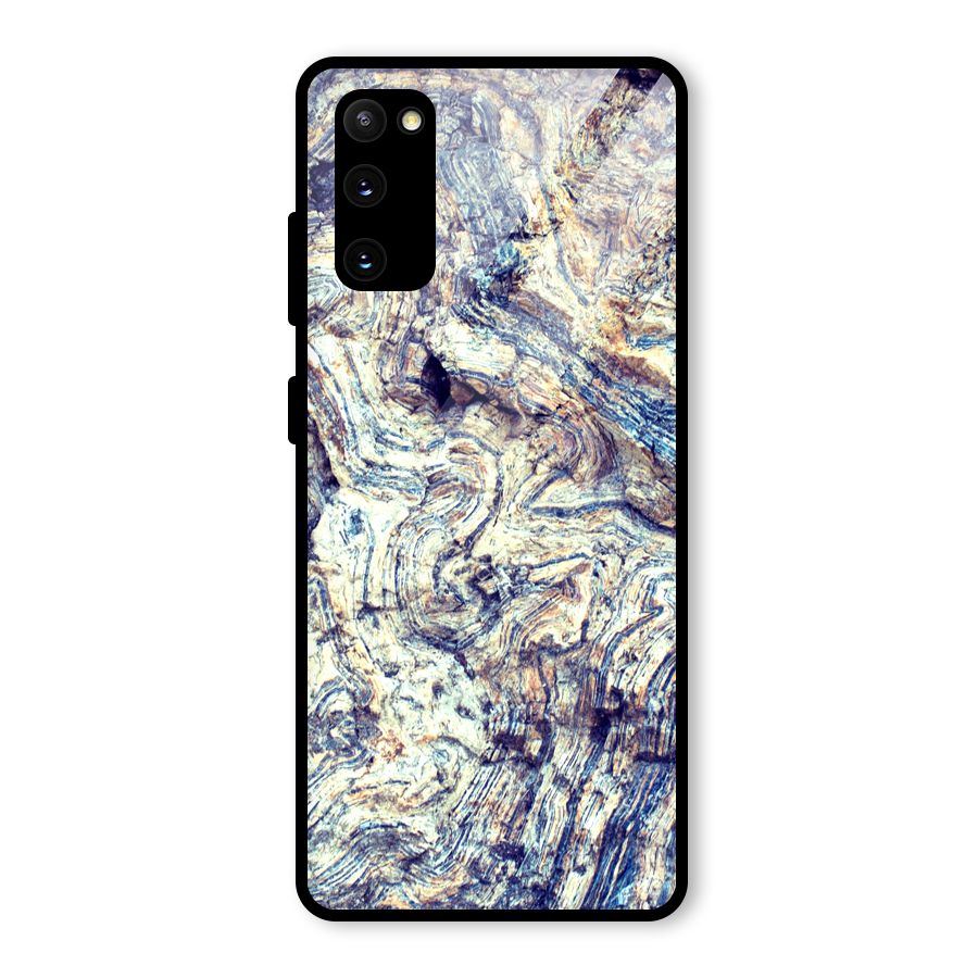 Marble Pattern Glass Back Case for Galaxy S20 FE 5G