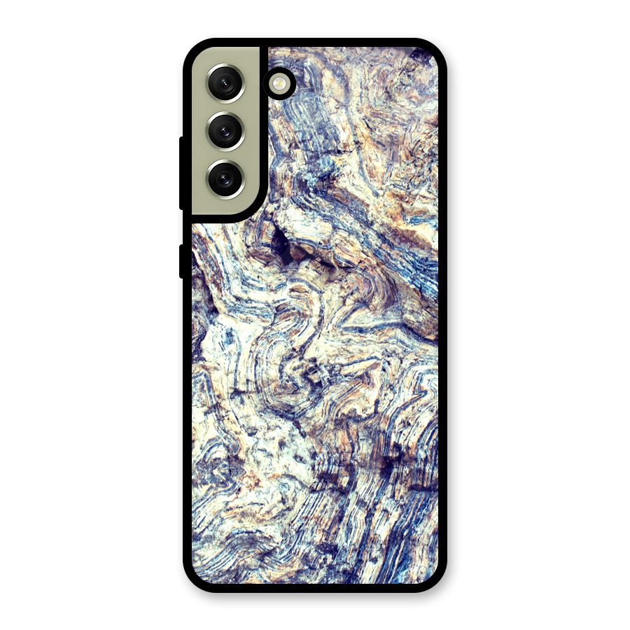Marble Pattern Glass Back Case for Galaxy S21 FE 5G