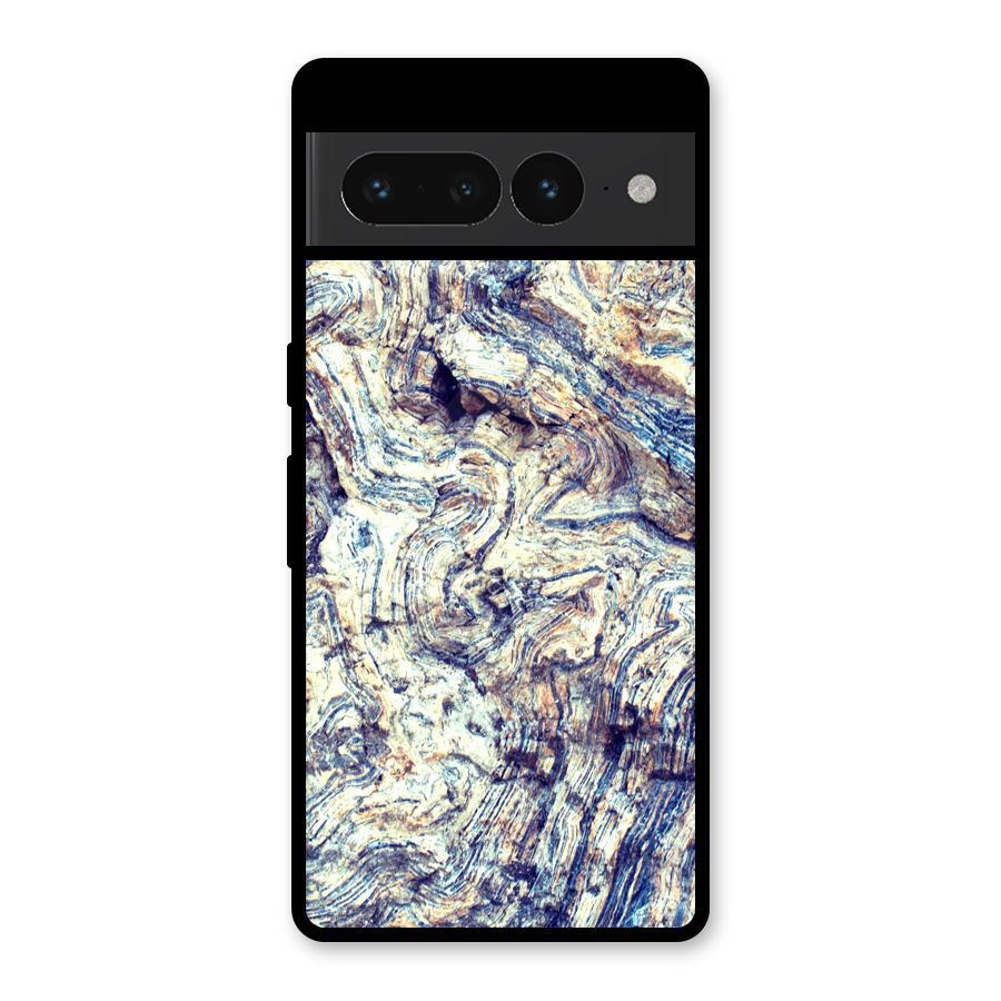 Marble Pattern Glass Back Case for Google Pixel 7 Pro