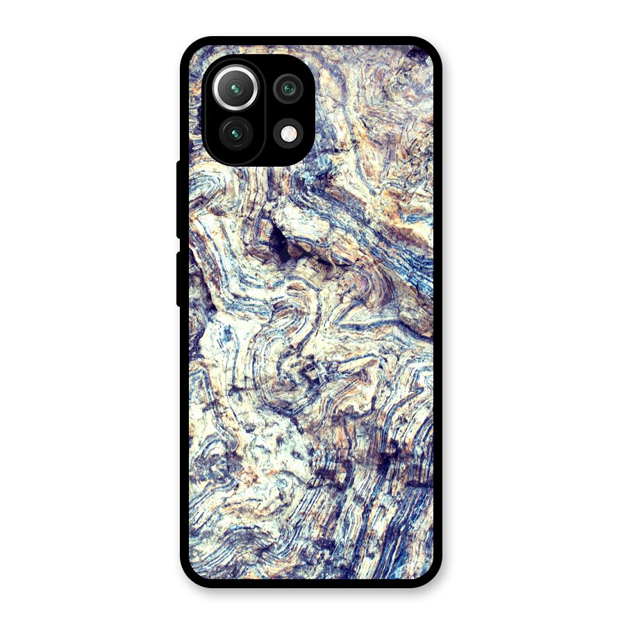 Marble Pattern Glass Back Case for Mi 11 Lite