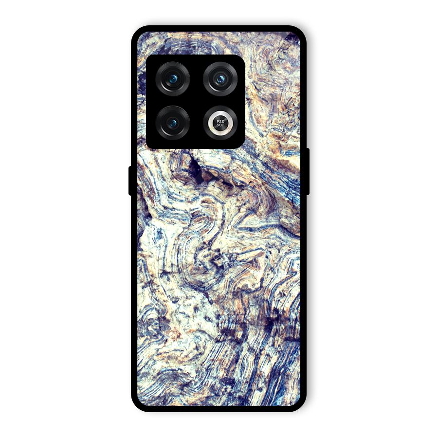 Marble Pattern Glass Back Case for OnePlus 10 Pro 5G