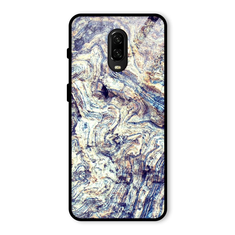 Marble Pattern Glass Back Case for OnePlus 6T