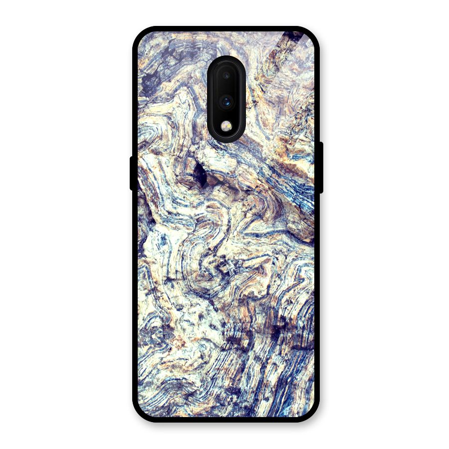 Marble Pattern Glass Back Case for OnePlus 7
