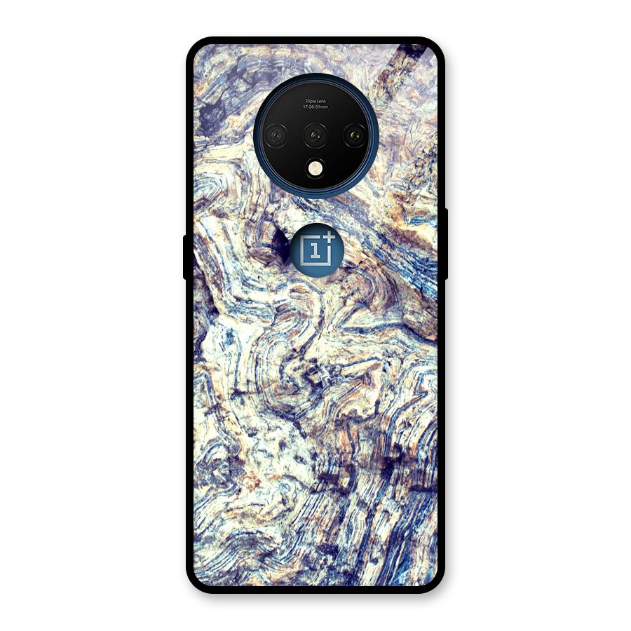 Marble Pattern Glass Back Case for OnePlus 7T