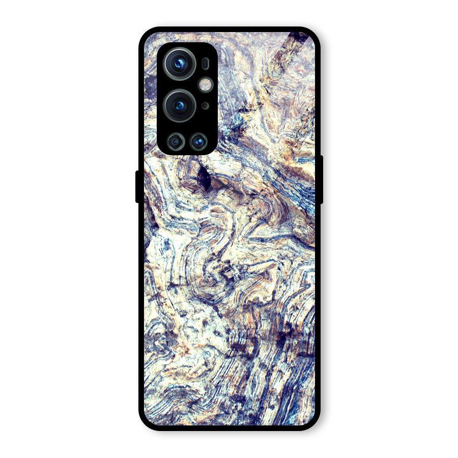 Marble Pattern Glass Back Case for OnePlus 9 Pro